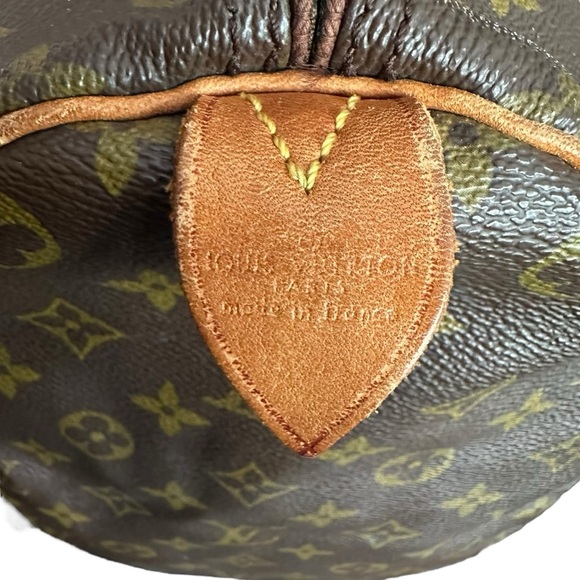 Louis Vuitton Monogram Keepall 50 with Vachetta Leather Luggage Tag - Picture 2 of 12